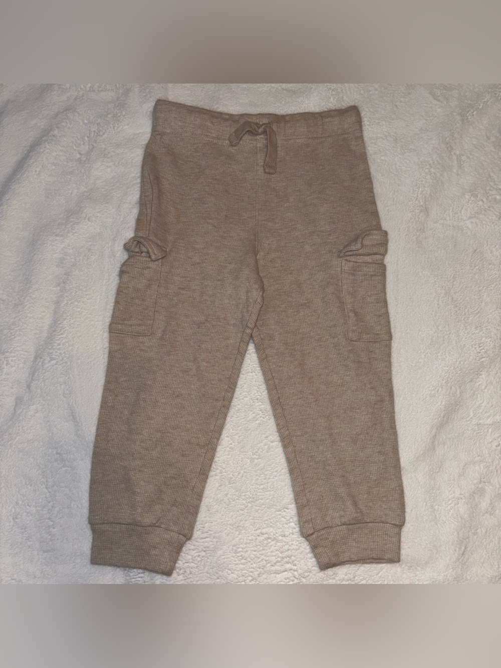 Garanimals Kids Tan Cargo Knit Joggers
